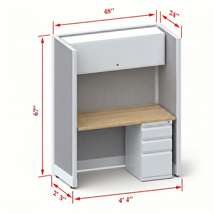 Cubicle Stations 67H Single