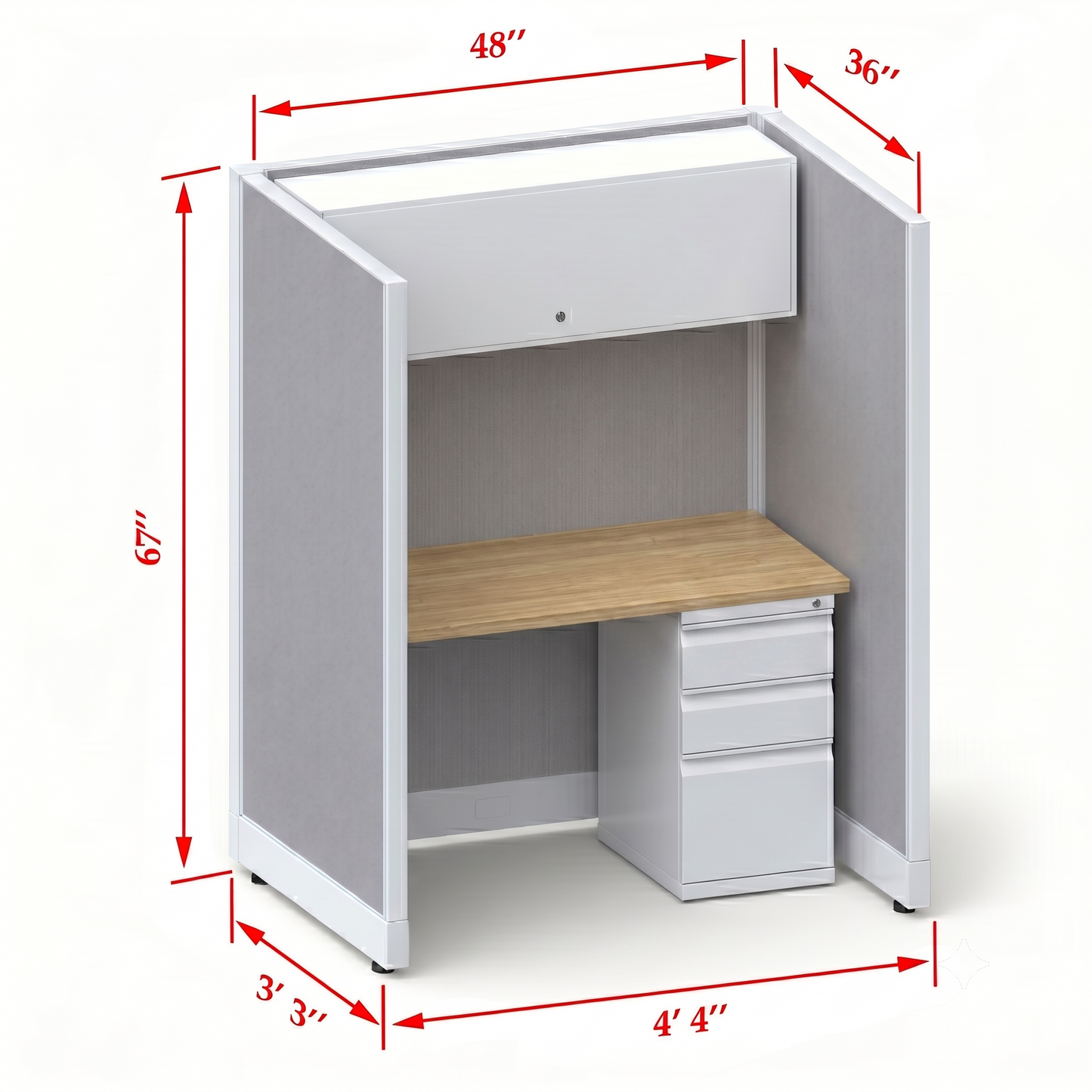 Cubicle Stations 67H Single