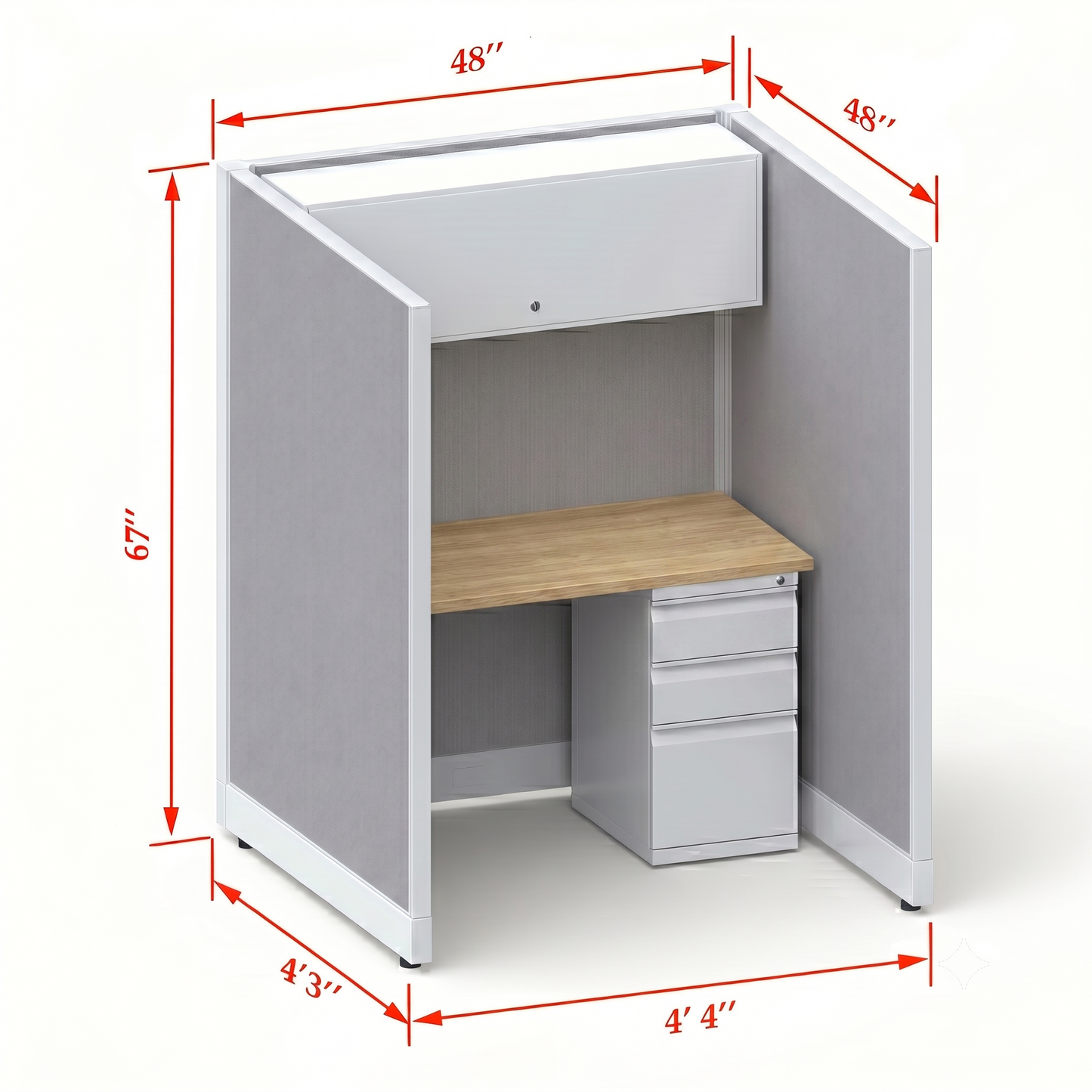 Cubicle Stations 67H Single
