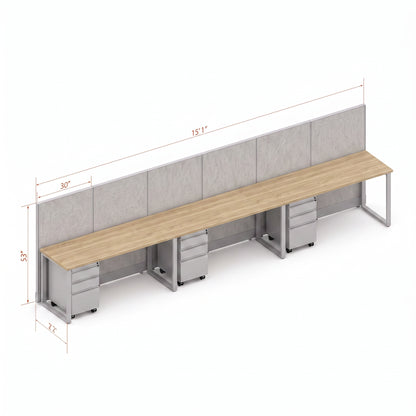 Open Workstation 53H 3pack Inline