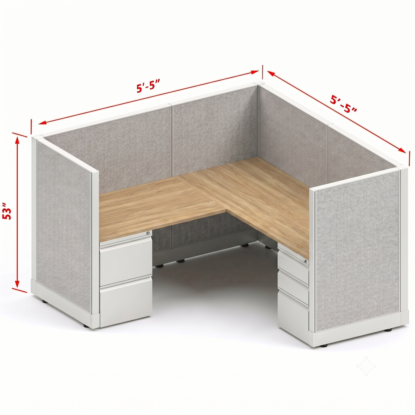 Workstation Desk 53H Single