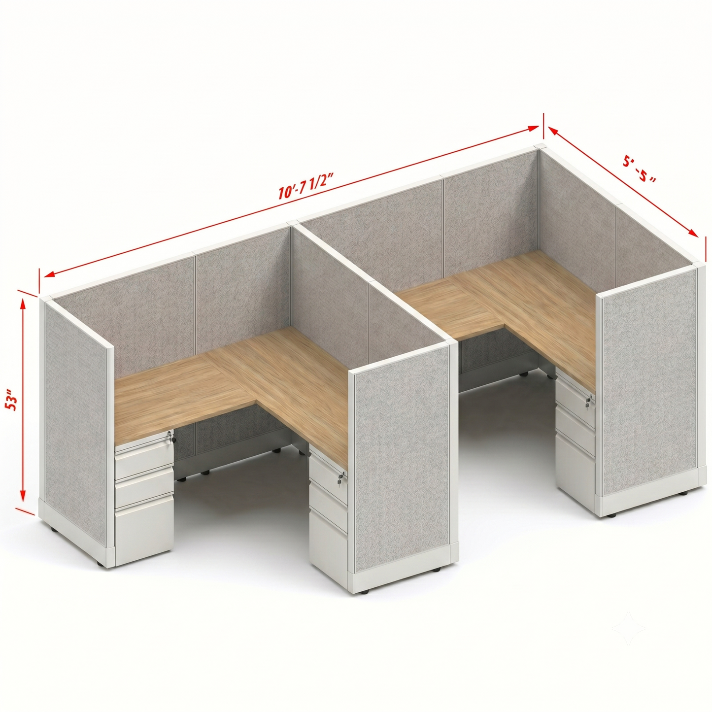 Workstation Desk 53H 2pack inline