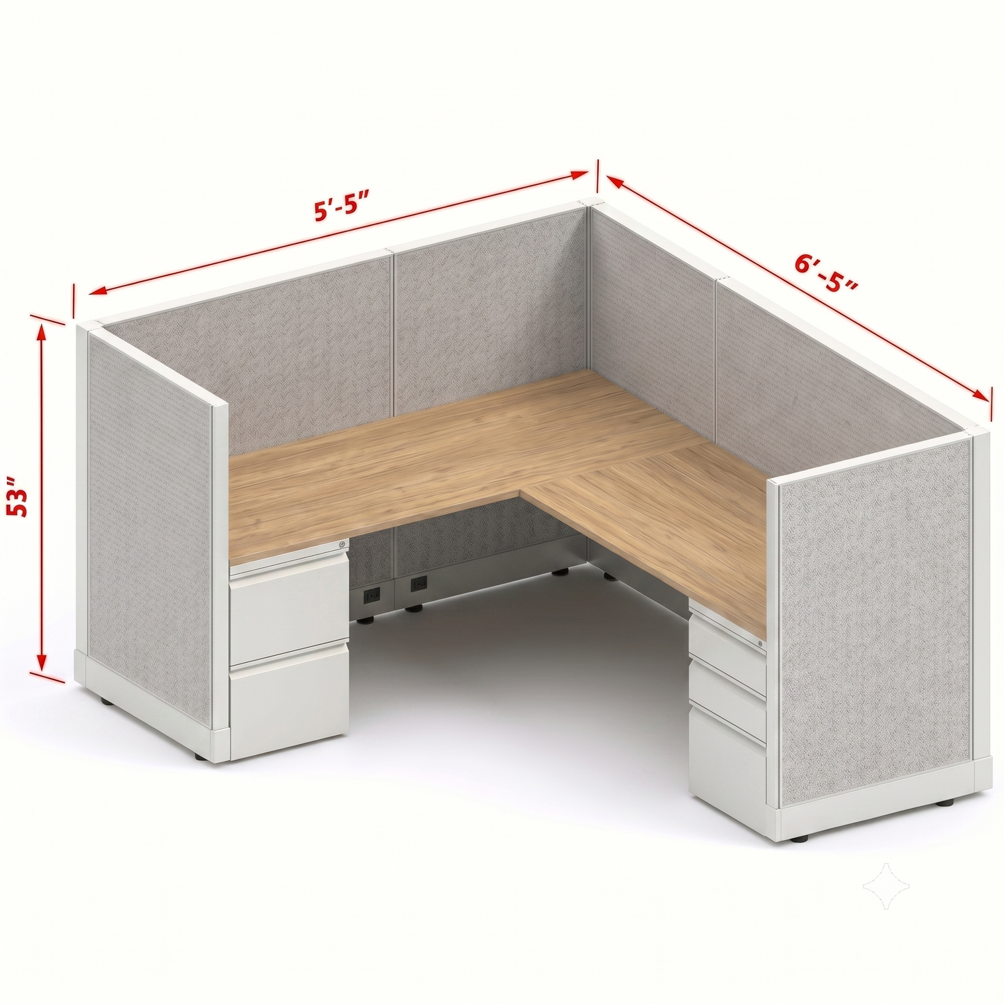 Workstation Desk 53H Single