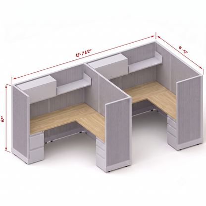 Workstation Desk 67H 2pack inline