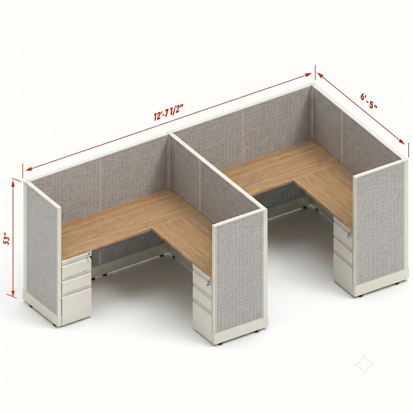 Workstation Desk 53H 2pack inline