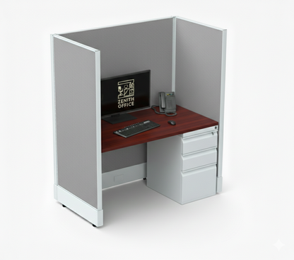 Office Cubicle Desk 53H Single