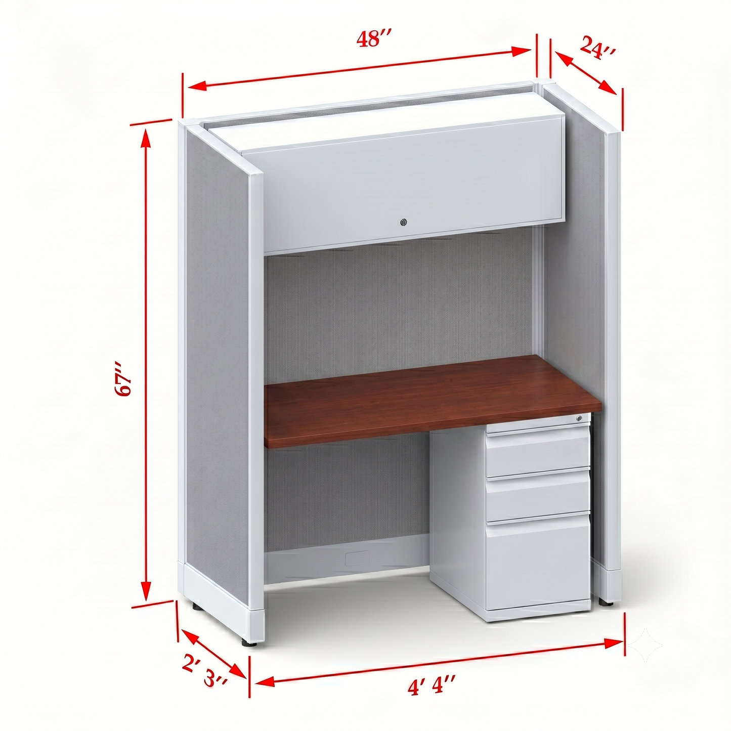 Cubicle Stations 67H Single