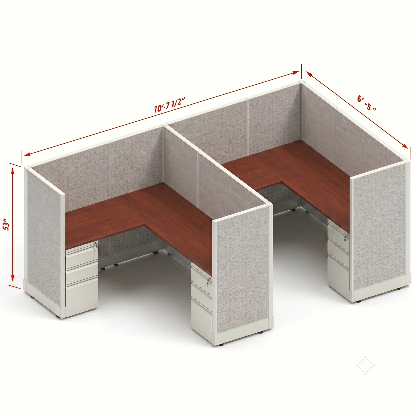 Workstation Desk 53H 2pack inline