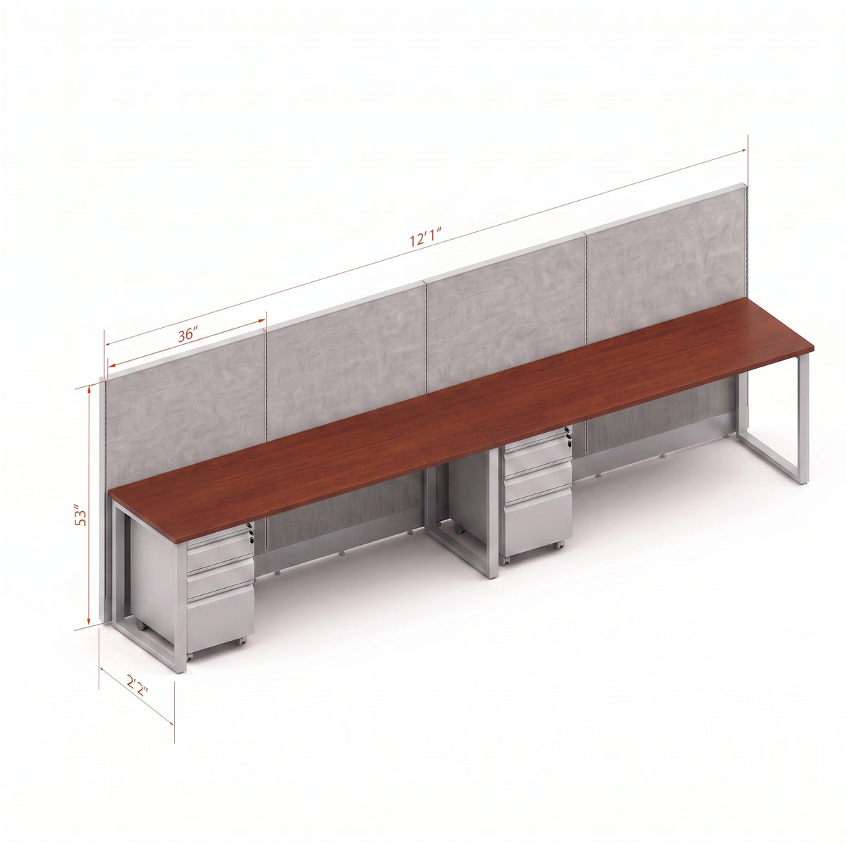 Open Workstation 53H 2pack Inline