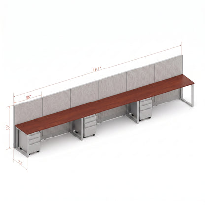 Open Workstation 53H 3pack Inline