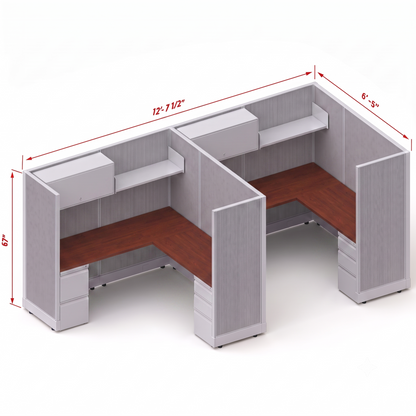 Workstation Desk 67H 2pack inline