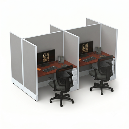 Office Cubicle Desk 53H 4pack Cluster