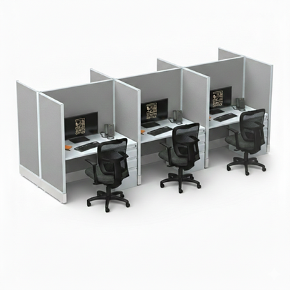 Office Cubicle Desk 53H 6pack Cluster