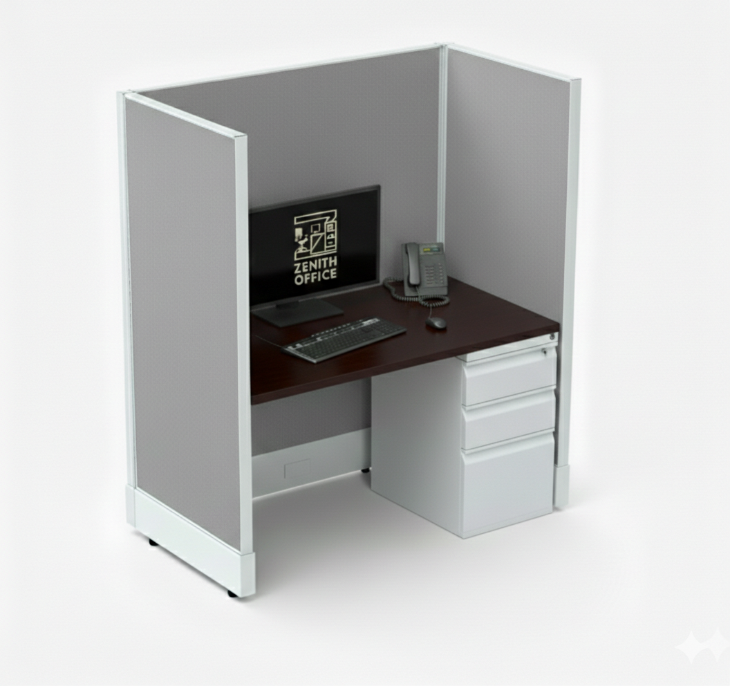 Office Cubicle Desk 53H Single