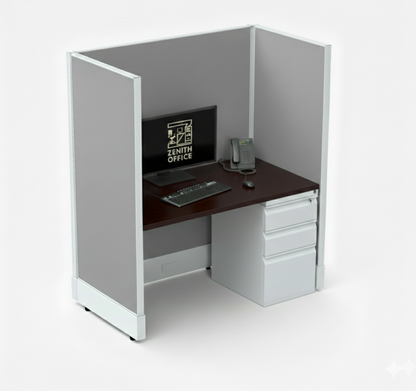 Office Cubicle Desk 53H Single
