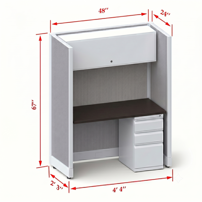 Cubicle Stations 67H Single