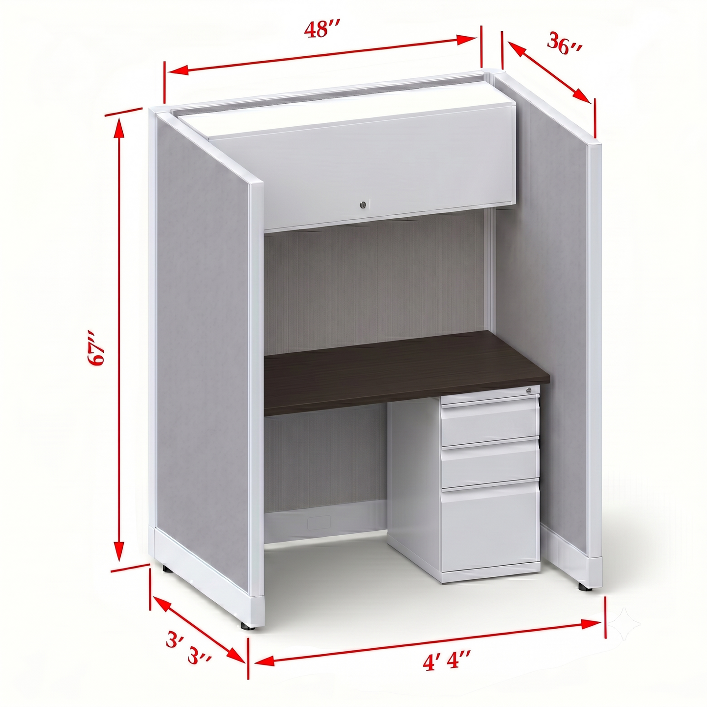 Cubicle Stations 67H Single