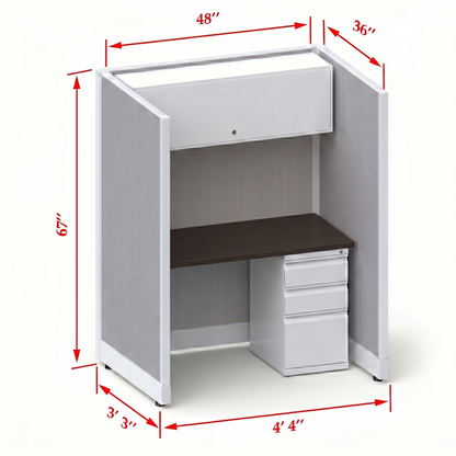Cubicle Stations 67H Single