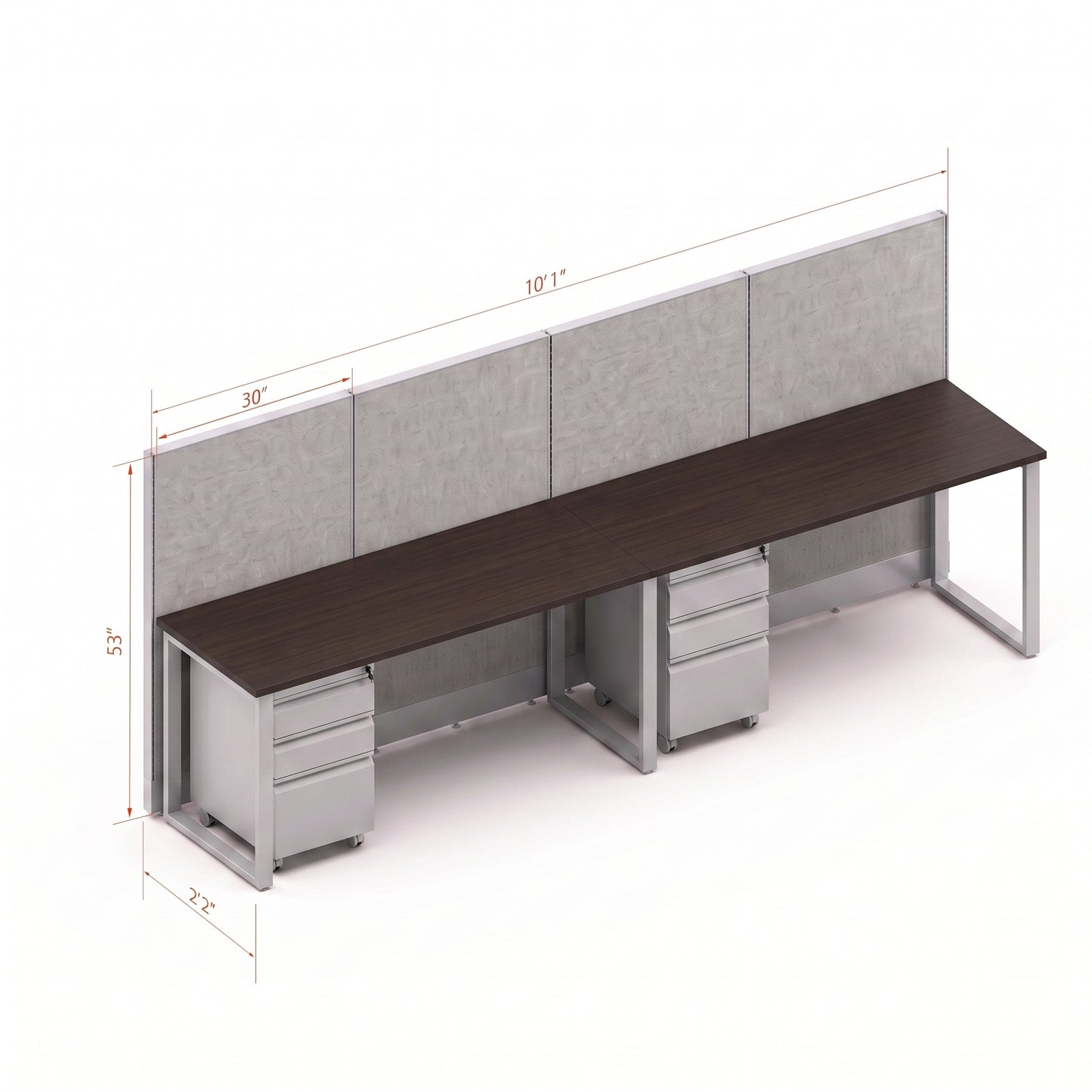 Open Workstation 53H 2pack Inline