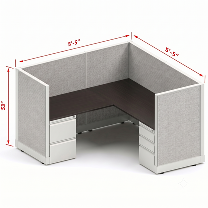 Workstation Desk 53H Single