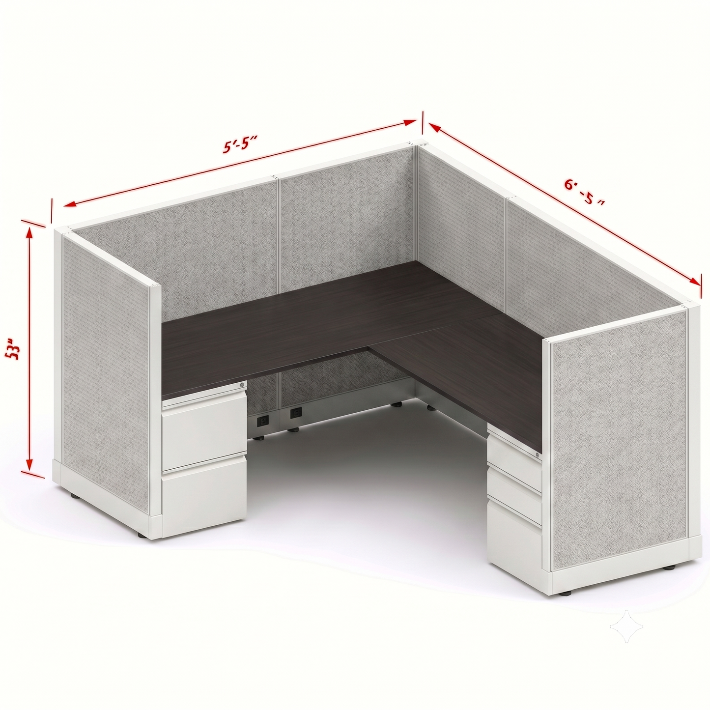 Workstation Desk 53H Single