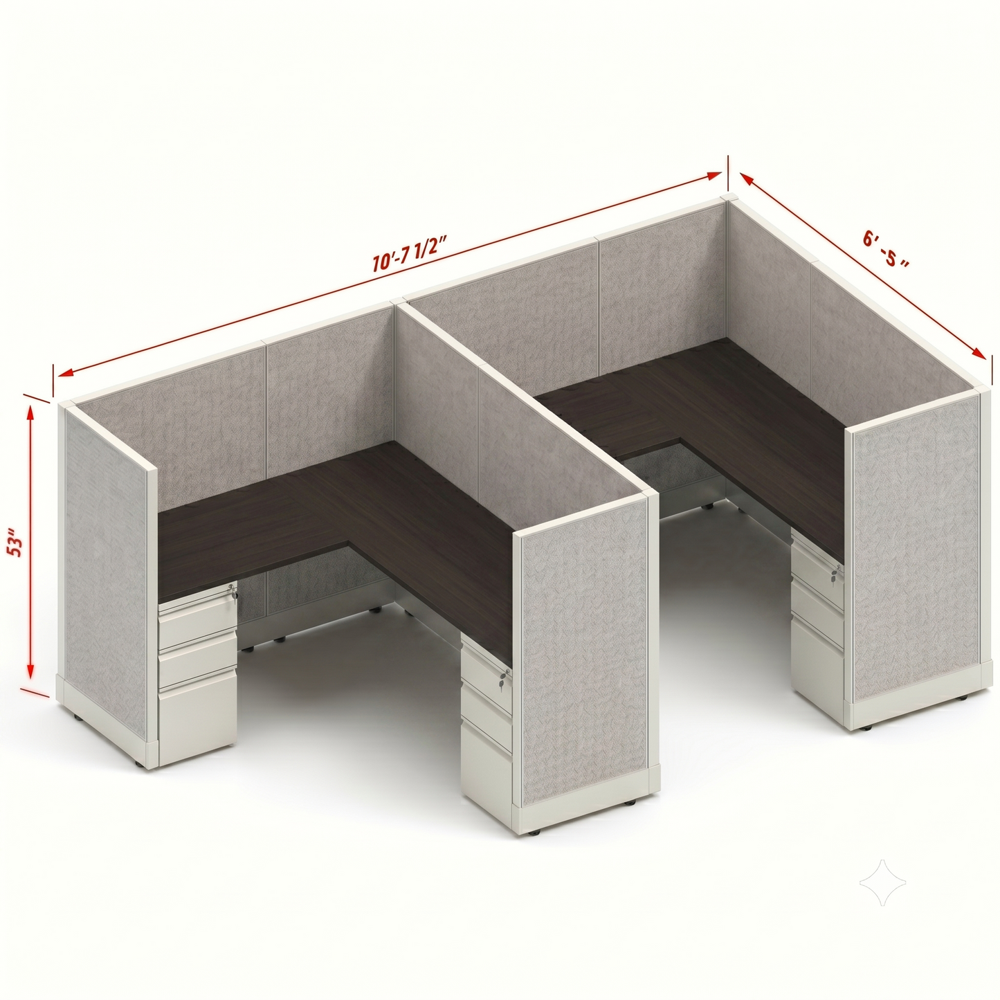 Workstation Desk 53H 2pack inline
