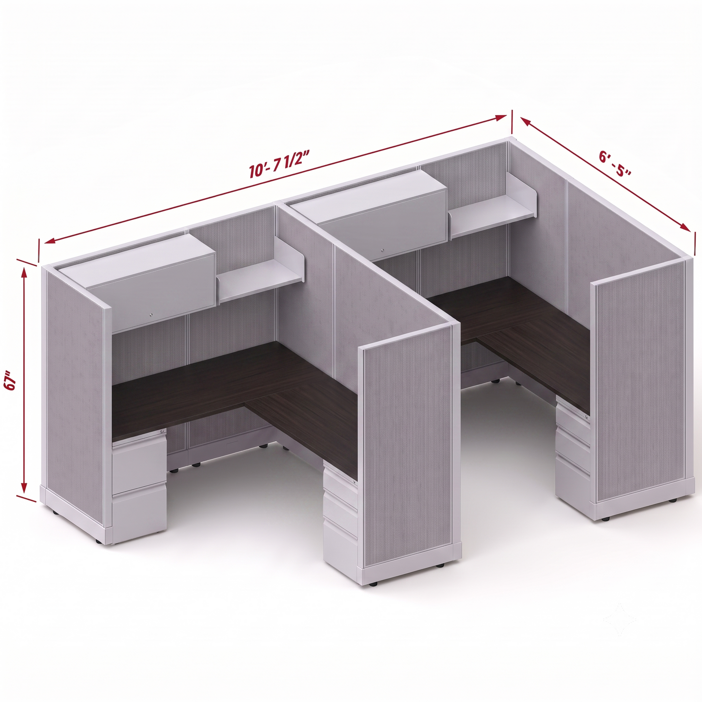 Workstation Desk 67H 2pack inline