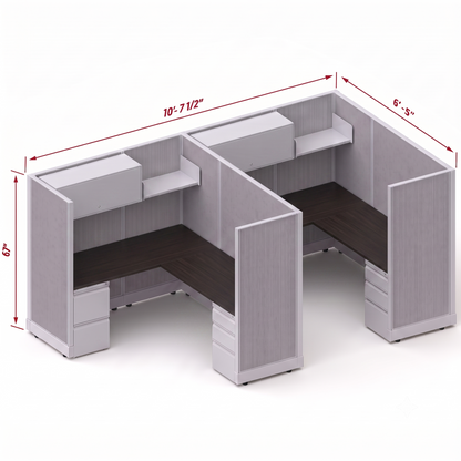 Workstation Desk 67H 2pack inline