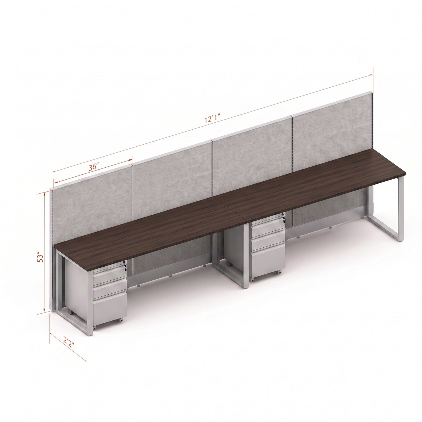 Open Workstation 53H 2pack Inline
