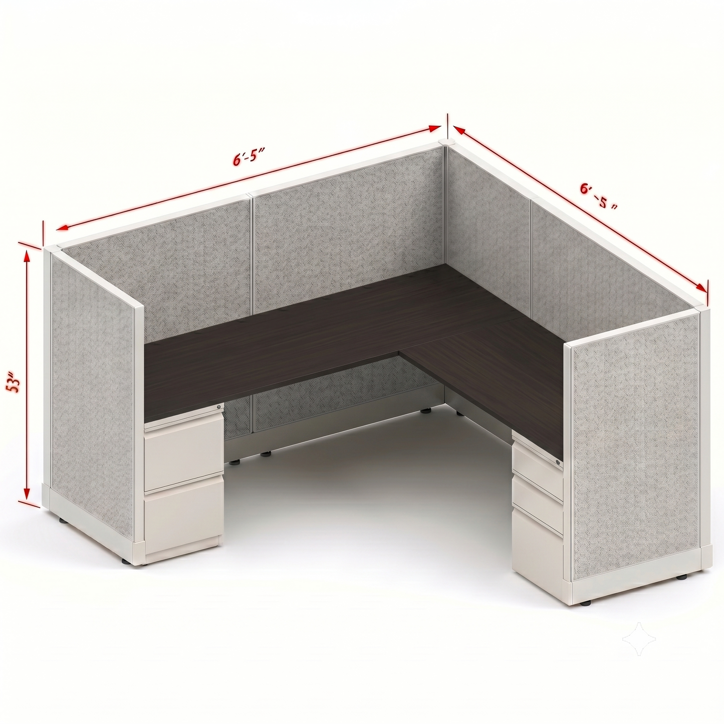Workstation Desk 53H Single