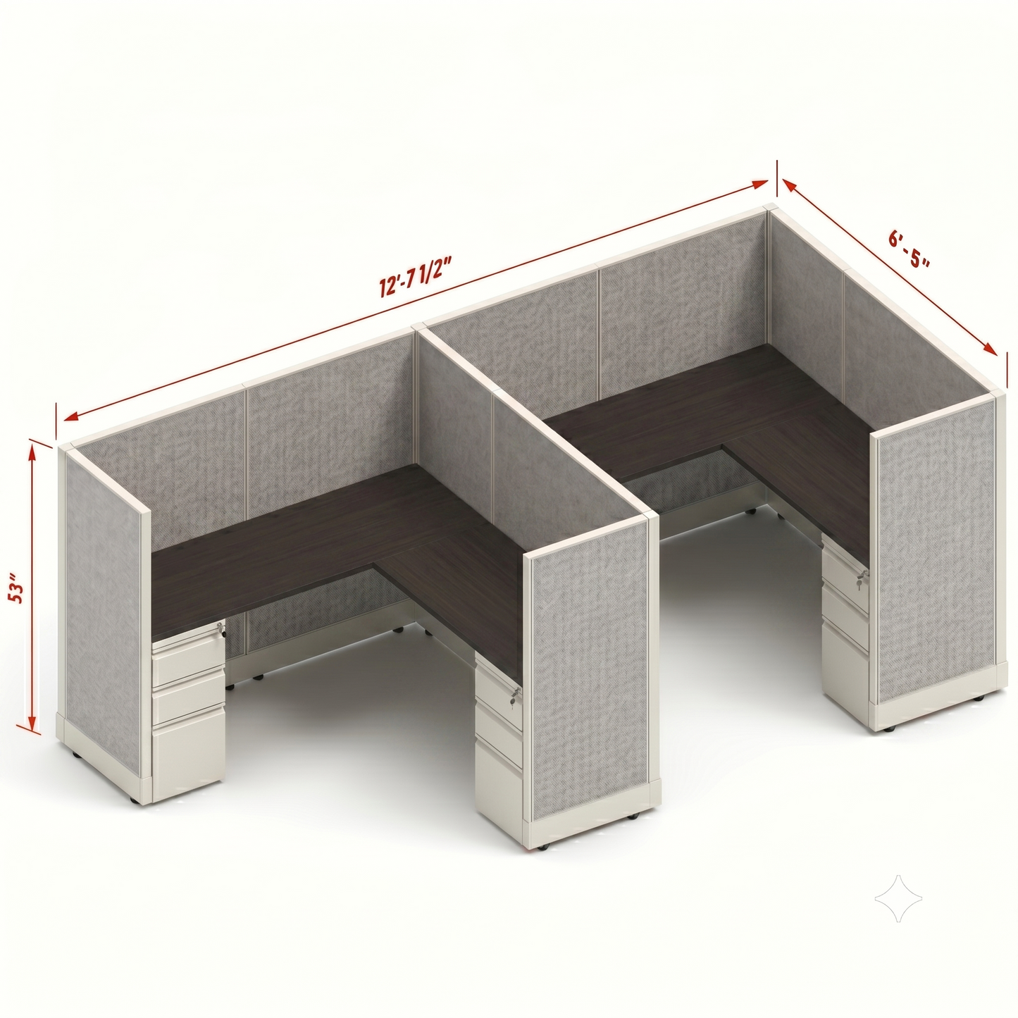 Workstation Desk 53H 2pack inline