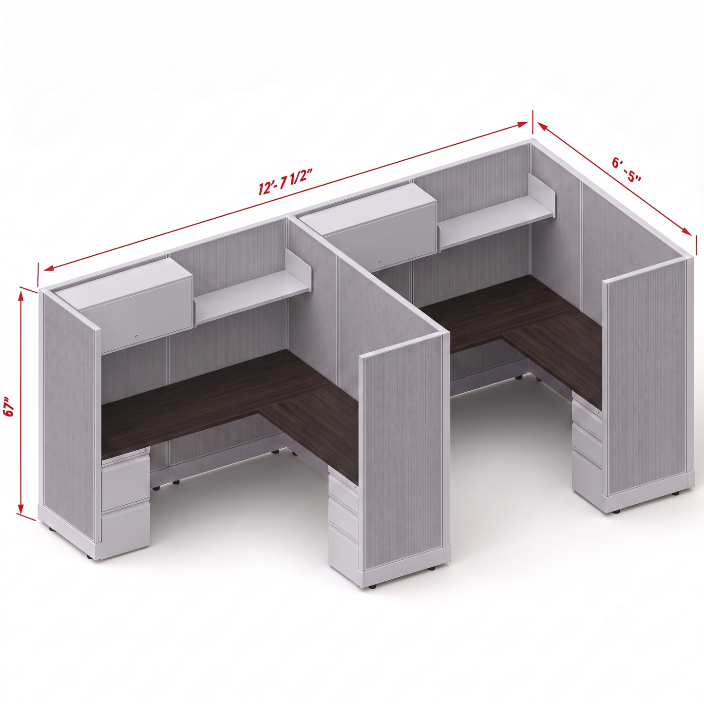 Workstation Desk 67H 2pack inline