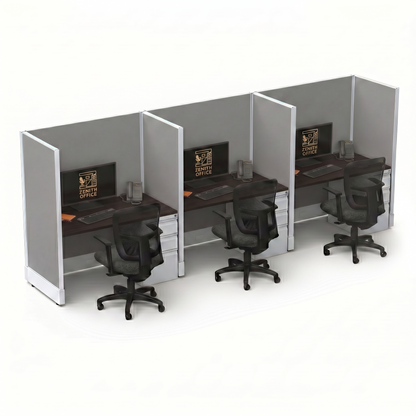 Office Cubicle Desk 53H 3pack Inline