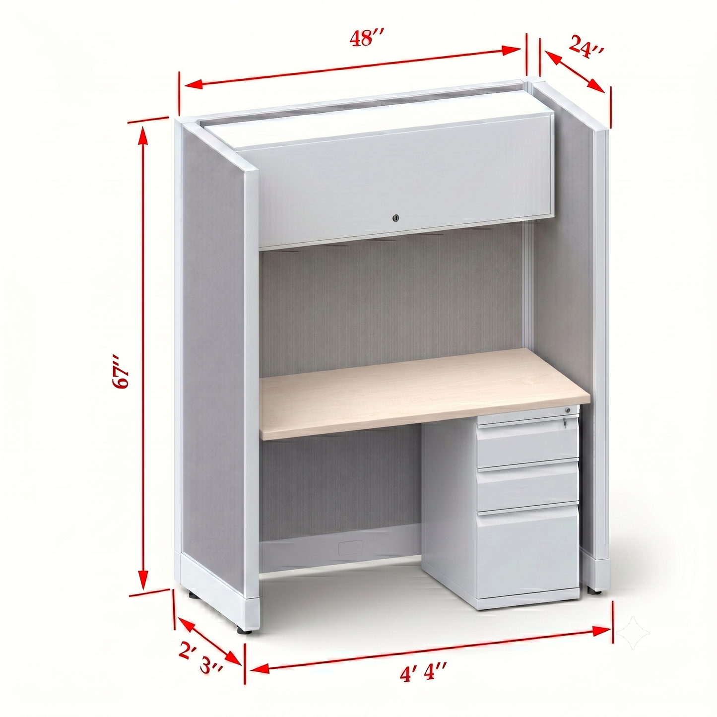 Cubicle Stations 67H Single