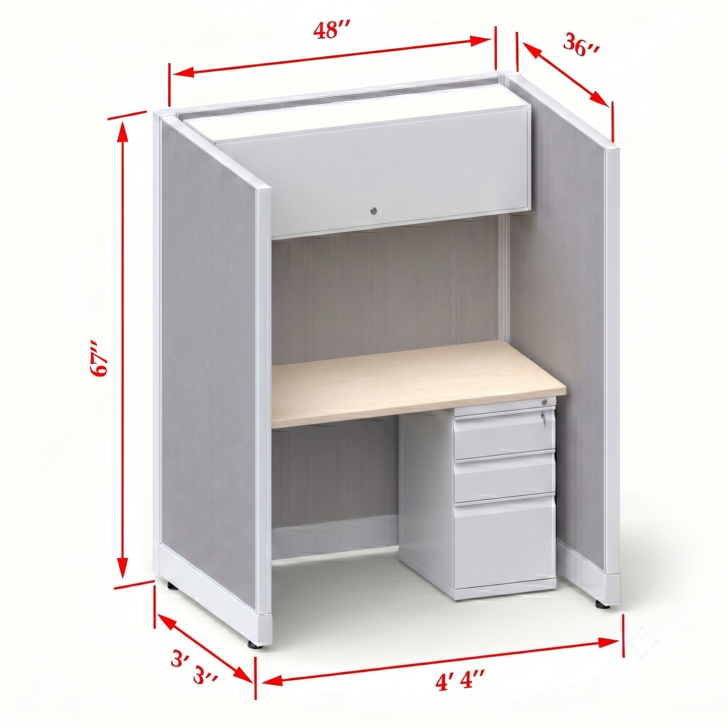 Cubicle Stations 67H Single