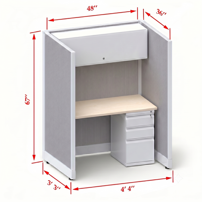 Cubicle Stations 67H Single