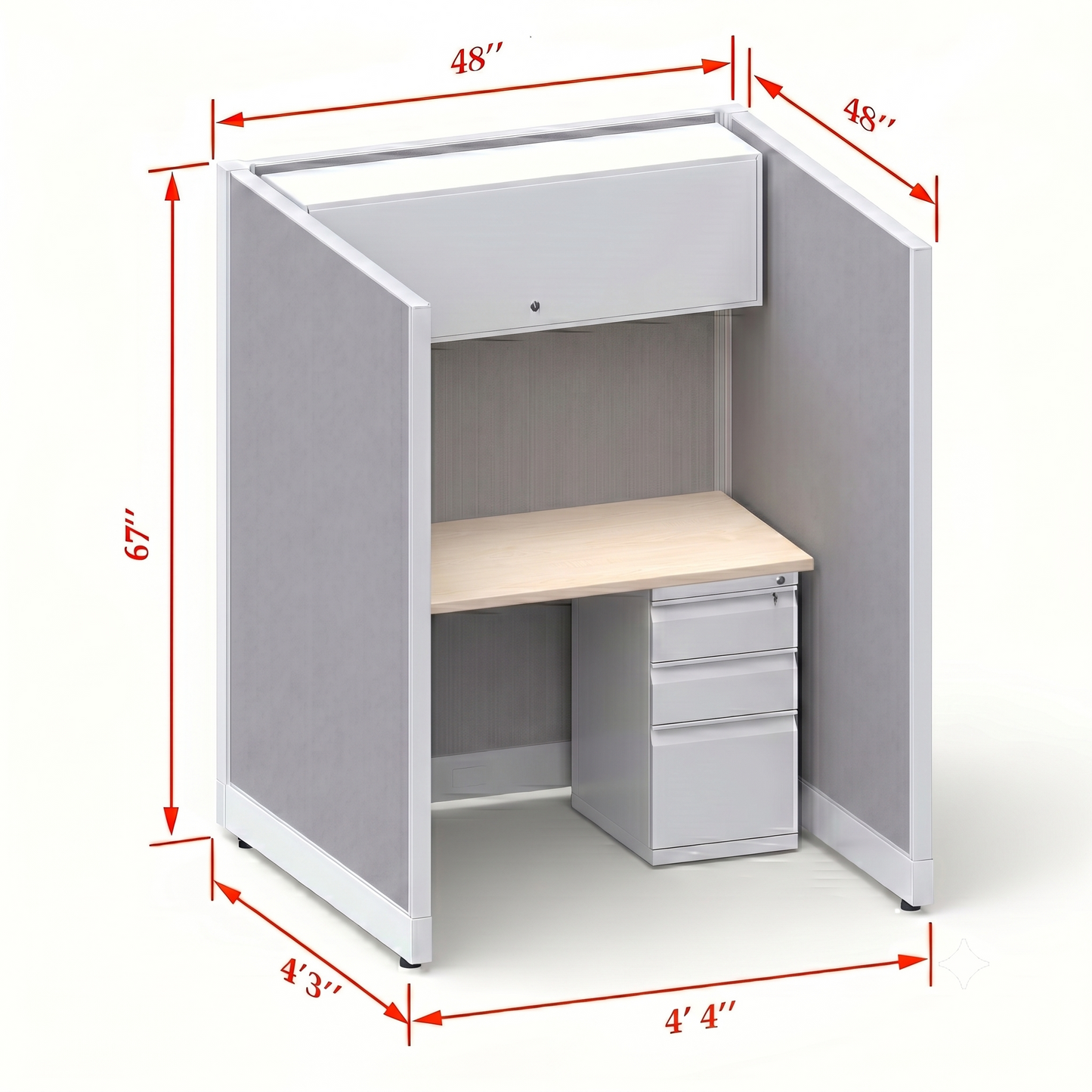 Cubicle Stations 67H Single