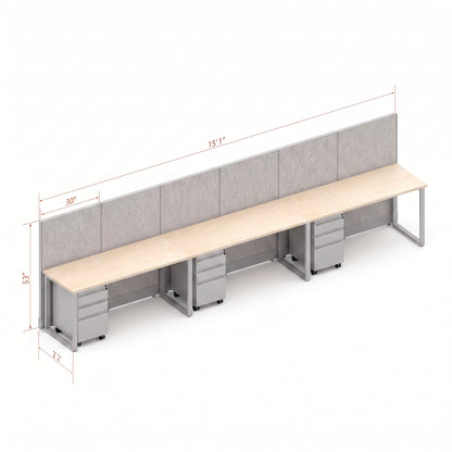 Open Workstation 53H 3pack Inline