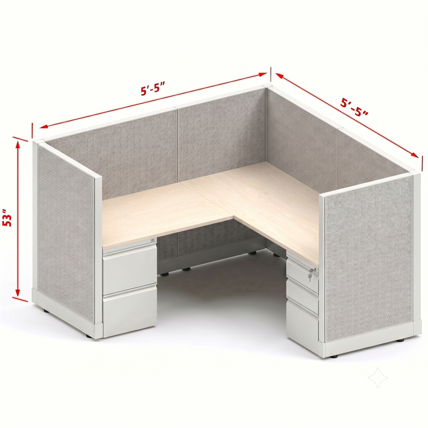 Workstation Desk 53H Single