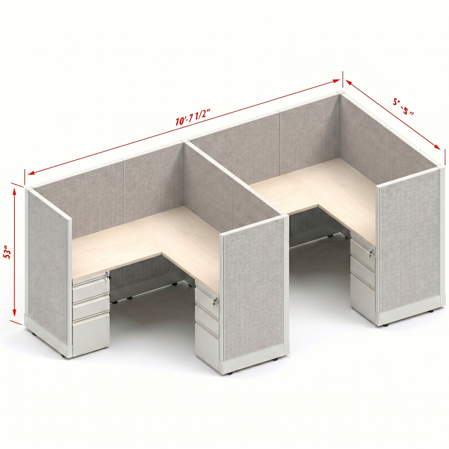 Workstation Desk 53H 2pack inline