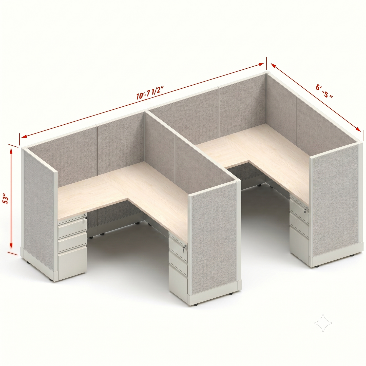 Workstation Desk 53H 2pack inline