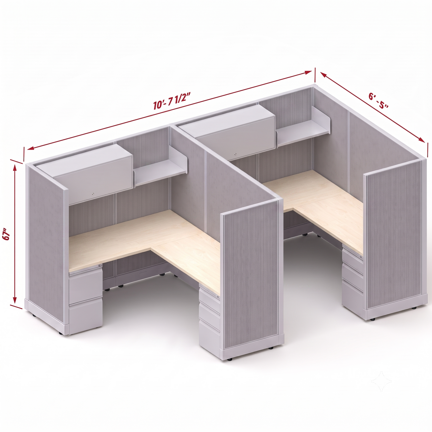 Workstation Desk 67H 2pack inline