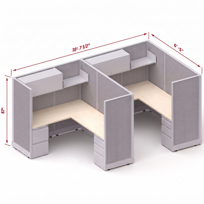 Workstation Desk 67H 2pack inline