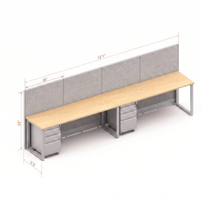 Open Workstation 53H 2pack Inline