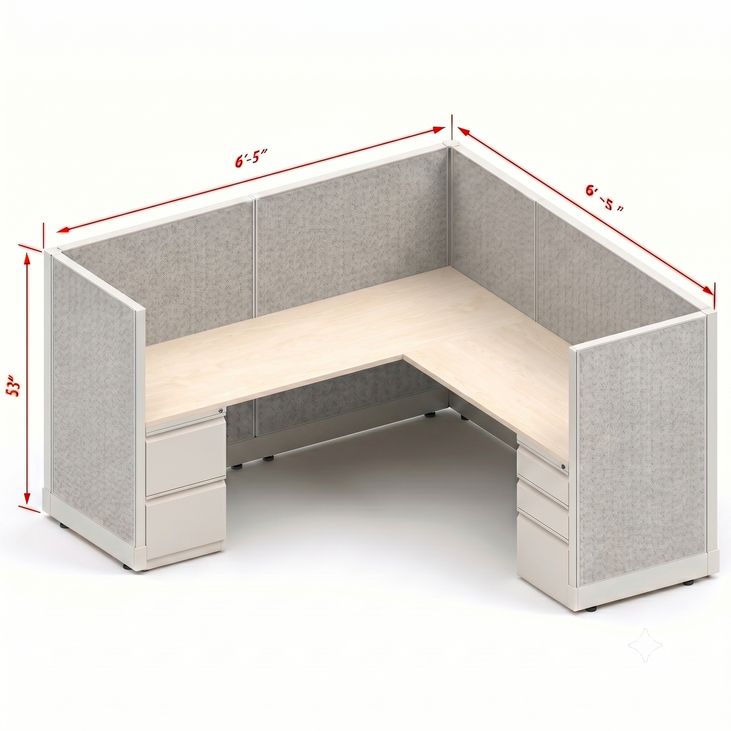 Workstation Desk 53H Single