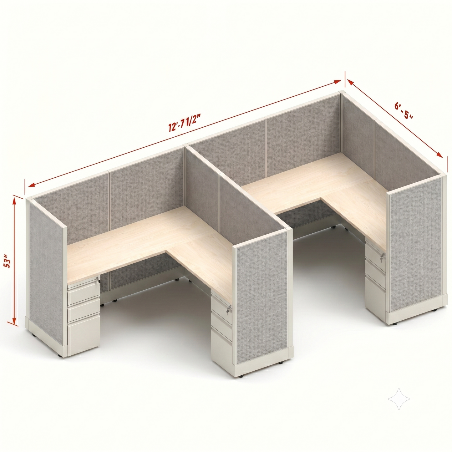 Workstation Desk 53H 2pack inline