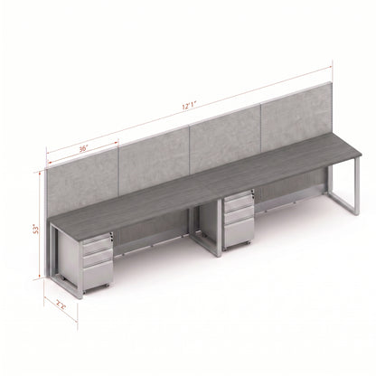 Open Workstation 53H 2pack Inline