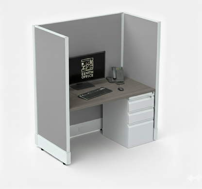 Office Cubicle Desk 53H Single