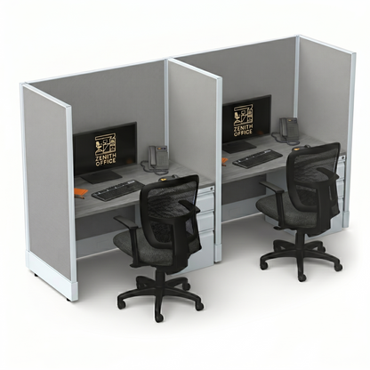 Office Cubicle Desk 53H 2pack Inline