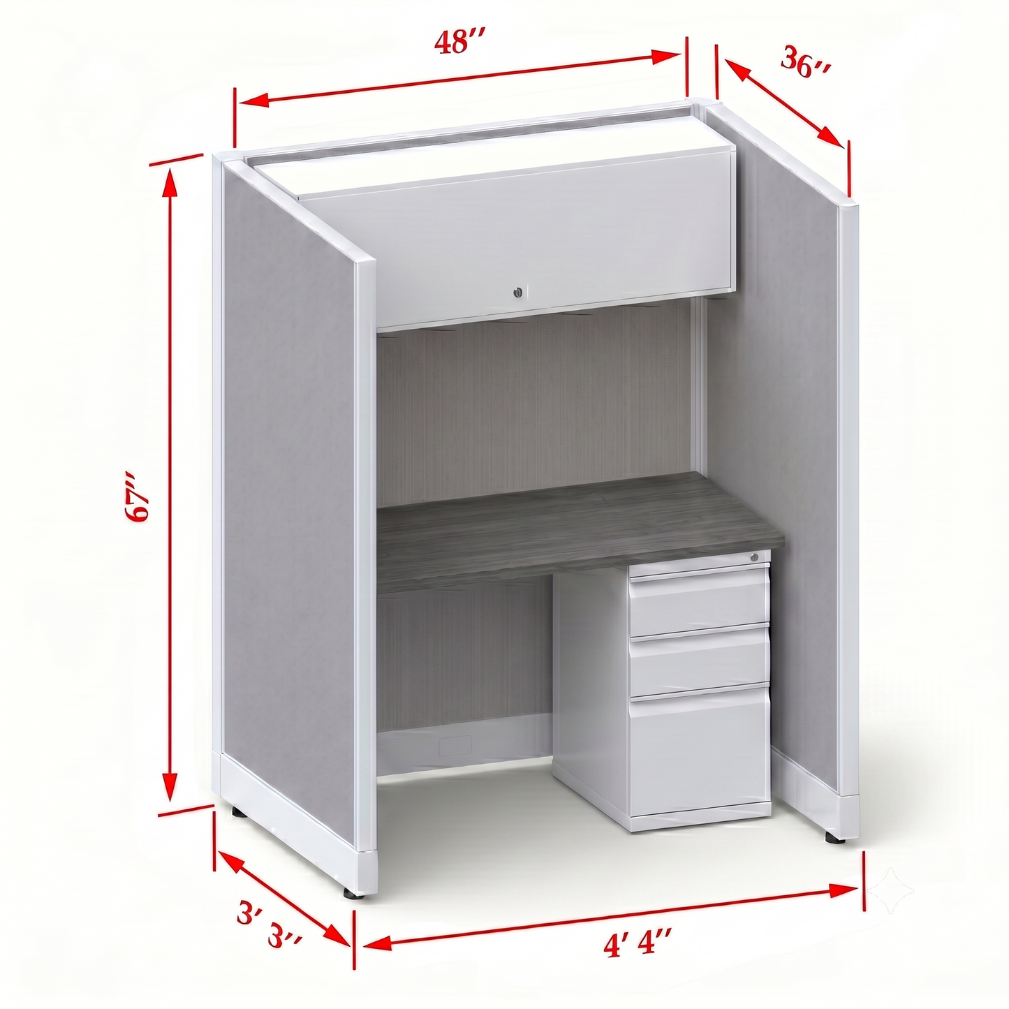 Cubicle Stations 67H Single